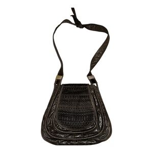 Perez Sanz Leather Purse Bag Gray